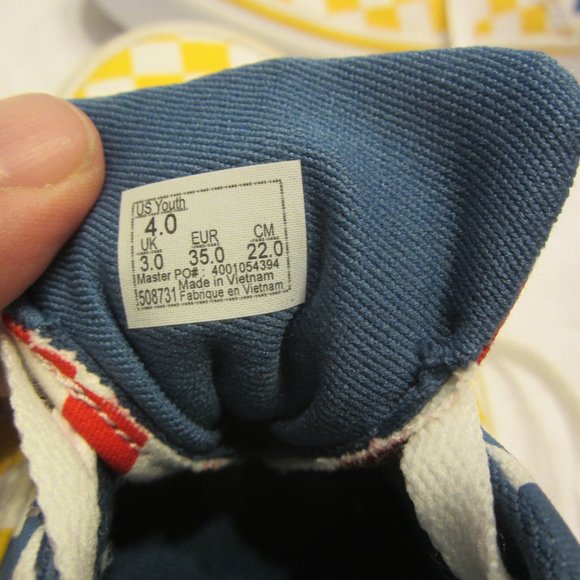 VANS OFF THE WALL, KIDS, US YOUTH 4, CHECKERED STYLE - Picture 8 of 8